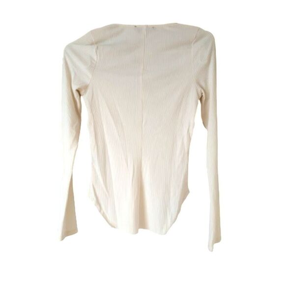 Mixed threads Los Angeles long sleeve beige Crop top M - Picture 2 of 4